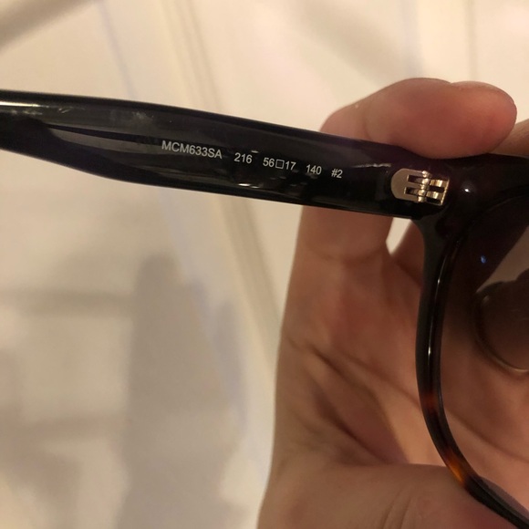 MCM tortoise shell look Sunglasses bought at Saks with logo - Picture 7 of 10